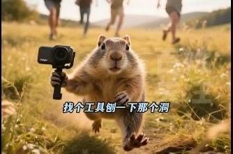 土拨鼠把我的大疆相机叼洞里了 客服幽默回应